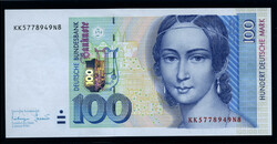 100 DM 2. Januar 1996, Banknote in kassenfrischer Erhaltung.&nbsp;